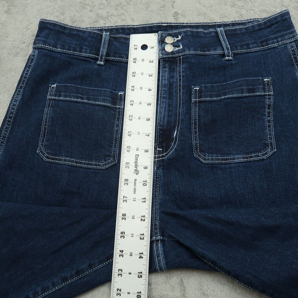 Old Navy Jeans Women's Size 14 Extra High-Rise Sky-Hi Wide-Leg Denim 30" Inseam - Picture 7 of 16